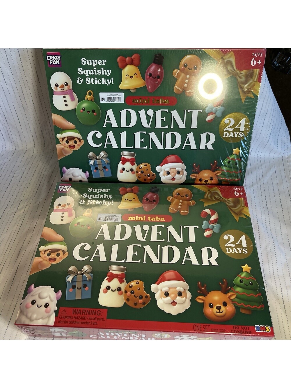 RMS Mini Taba Christmas Advent Calendar LOT OF 2 24 Squishies Crazy Fun SEALED